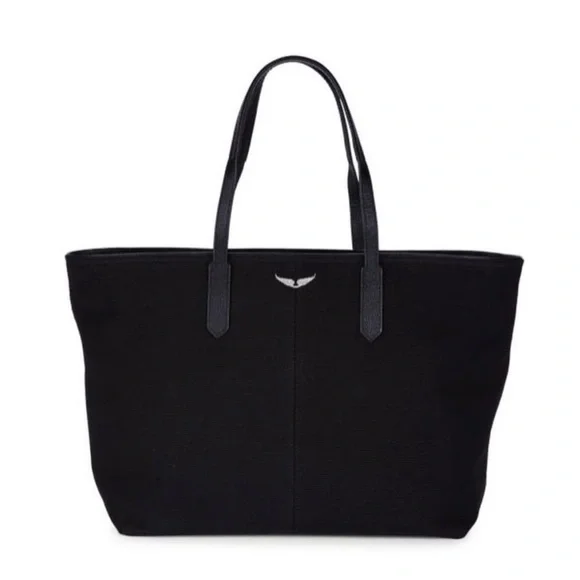 Zadig & Voltaire Mick Wings Black Tote {NWOT} with Dustbag - Picture 1 of 9